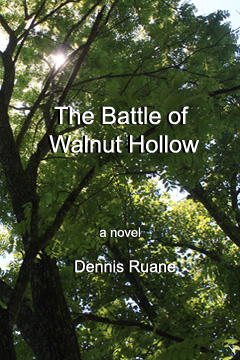 The Battle of Walnut Hollow, a novel about a war. By Dennis Ruane.