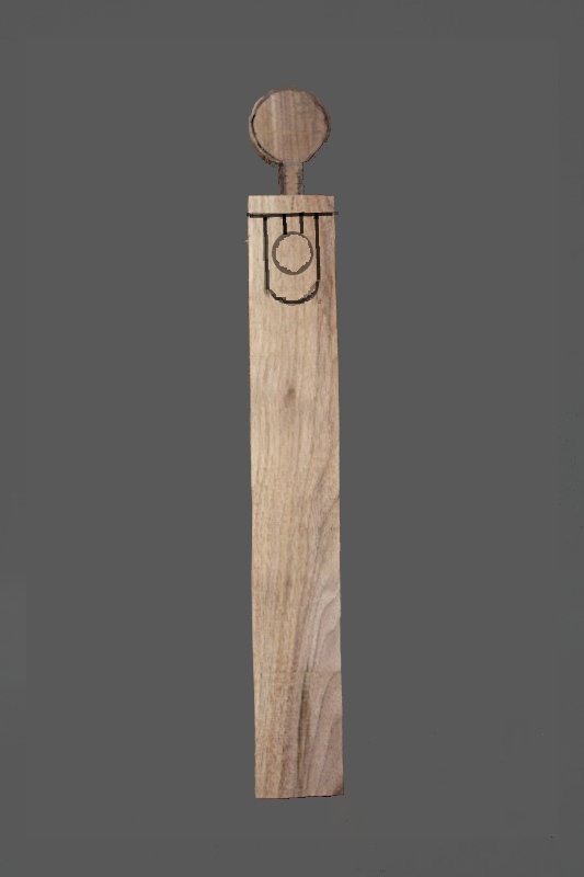Rough Cut of Hanging Loop and outline
		of Swivel Joint 
		