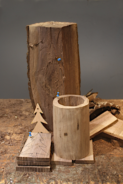 First cuts on Blue section.