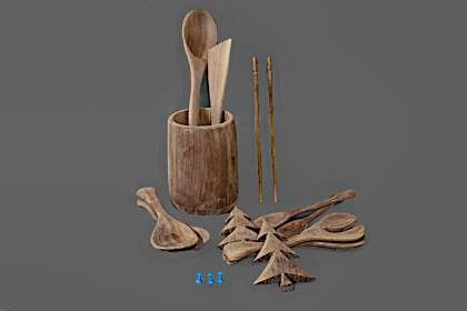 Five pieces after final sanding.