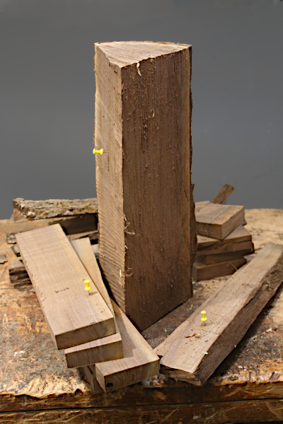 First cuts on Yellow section.